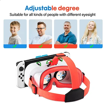 NS Prepínač OLED VR Headset Okuliare 3D Virtuálnej Reality Filmy Hráč hlavový most Okuliare Pre Nintendo Prepínač Hry Príslušenstvo