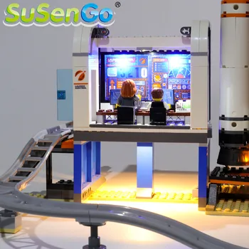 SuSenGo LED Svetla kit Pre 60228 Mesto Deep Space Rakety a Spustenie Kontroly (Model Nie je Súčasťou balenia)