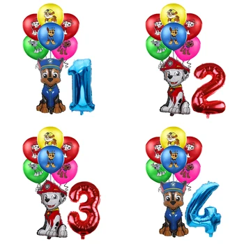 Packa hliadky Karikatúry Hračka balón krásne Chase Marshall Šteňa Hliníková Fólia Digitálne Balón chlapec Detí, narodeniny, party dekorácie