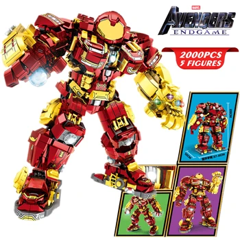Nové Marvel Avengers Hulkbuster Iron Man Prilba Mecha Brnenie Robot Údaje Stavebným Tehly Chlapec Dieťa Darček Hračka