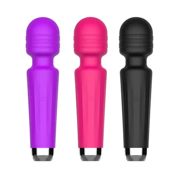 Prenosné, Nepremokavé G-Spot Masér AV Didlo Vibrátor pre Ženy USB Stimulátor Klitorisu Nabíjateľná Magic sexuálnu Hračku pre Dospelých 18