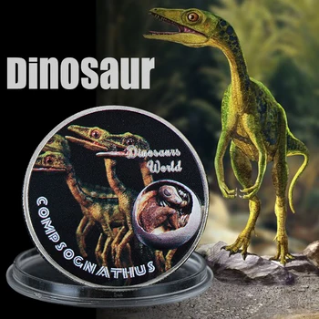 WR Propagačné Darčekové Compsognathus Dinosaura Suvenír Mince Dinosaur World Milión Dolárov Jurský 999.9 Strieborné Mince