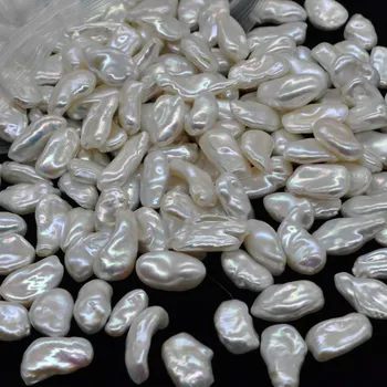 AAAAA 100g 10-13*16-25 mm Baroková perla bez otvoru vysoký lesk voľné pearl