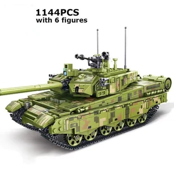 Vojenské tanky leopard challenger 2a7+, hlavný bojový tank, vojak, stavebné bloky, z druhej Svetovej Vojny, armády tehly, hračky pre deti