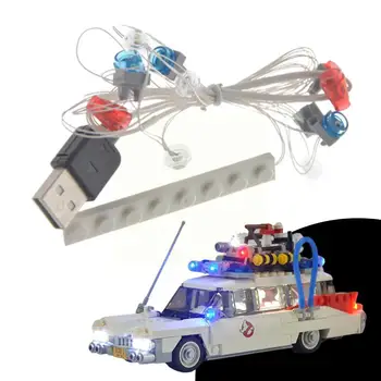 LED Svetlo, Až Súprava 21108 Ghostbusters Ecto-1 neobsahuje Auto Tehly Nastaviť Usb Napájanie Kompatibilný S Lego Pre A5X8