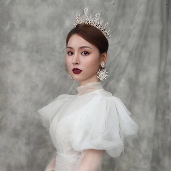 HIMSTORY Nový Barokový Luxusné Crystal Tiaras Koruny Svadobné Svadobné Doplnky do Vlasov Kamienkami Kráľovná Diadem Čelenky Dievčatá