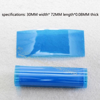 1 oddiel 18650 batérie rukáv transparentná modrá izolované teplom zmraštiteľná hadica batérie prípade batéria kože, PVC teplom zmršťovacie