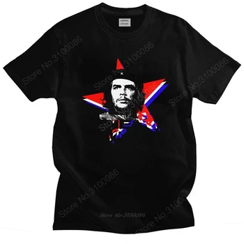 Ernesto Che Guevara Hrdina T Shirt Mužov Bavlna Úžasné tričko Krátke Rukávy Kuba Kubánskej Revolúcie Tee Vybavené Oblečenie Merch